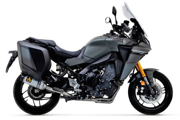 ARROW exhaust THUNDER for Yamaha Tracer 9 / GT 2021-, aluminum and. Carbon end cap