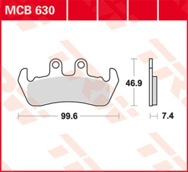 TRW Lucas brake pad MCB502