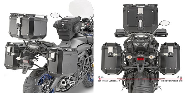 Side case carrier for Trekker Outback for Yamaha Tracer 900 / Tracer 900 GT (Bj 18-19) Original Giv