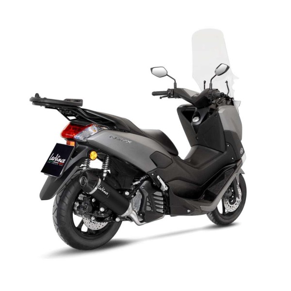 LeoVince complete system Nero for Yamaha GPD 125 N-Max, stainless steel black, Euro4, E-approval