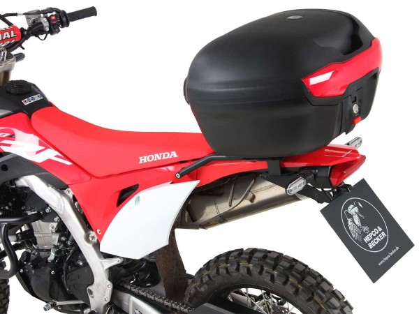 Topcase carrier black incl. Journey Topcases 40 black for Honda CRF 450 L (19-21)