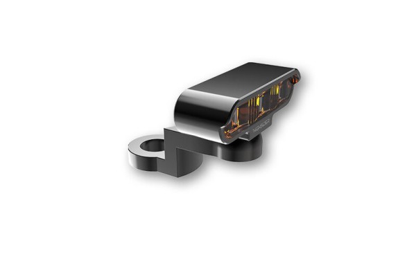 HIGHSIDER Pro Type 2 LED turn signal housing black / lens smoke gray (pair), front