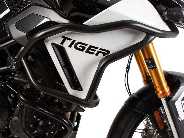 Tank protection bar "Solid" black for Triumph Tiger 900 GT / Pro (24-) Hepco & Becker