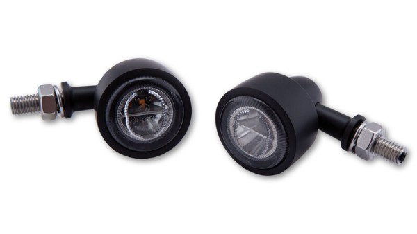 HIGHSIDER pro Classic-X1 LED rear light, brake light, blinker black/tinted 3in1, E-approved (pair)