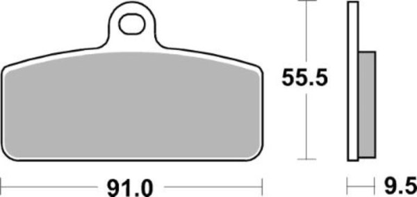 Tecnium MX/ATV sintered metal brake pads - MO459