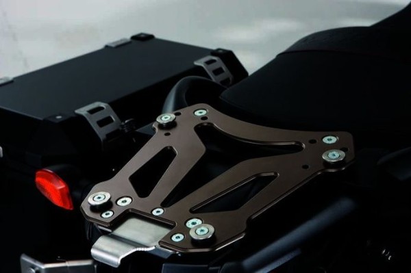 Top case carrier (titanium-gold) for Suzuki V-Strom 650 BJ. 2012-2016