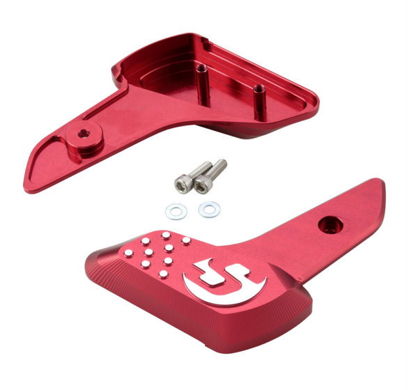 Footrests right and left for Vespa Primavera /Sprint 50-150cc 2T/4T AC, red