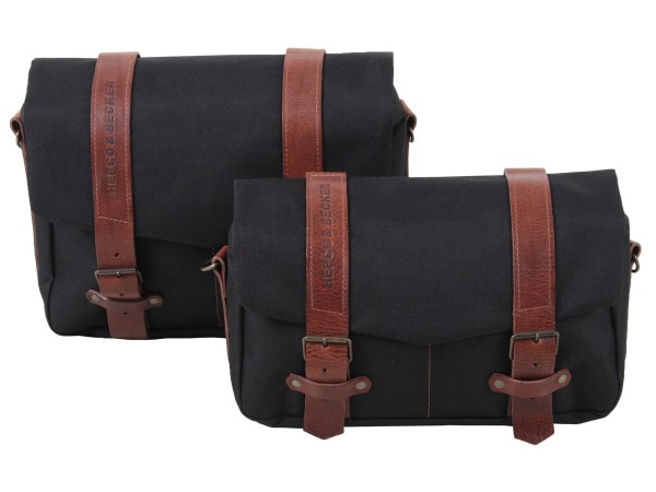 LEGACY courier bag set M/L black for C-Bow carrier Hepco & Becker