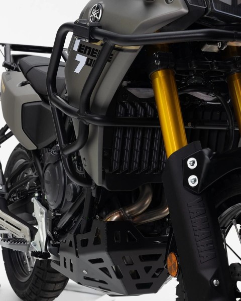 Black aluminum crash bars for the Yamaha Ténéré 700 / Rally Edition (25-)