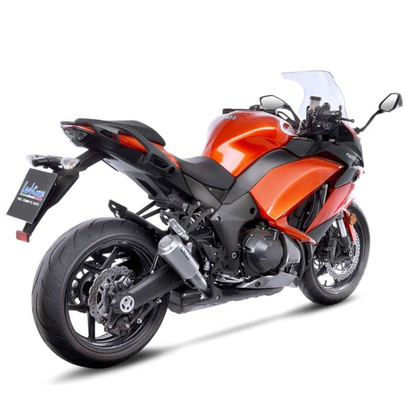 LeoVince exhaust system LV-10 for Kawasaki Z 1000 /SX, silver, 2 slip on, Euro4, E-certificate