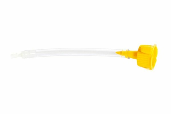 Scottoiler bottle filling and venting adapter