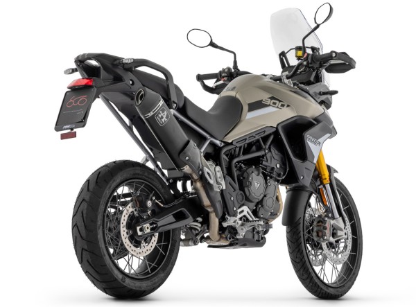 ARROW VELOCE DARK RACING Slip-On mit Hitzeschild für Triumph Tiger 900 Modelljahr 2020-