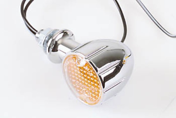 HIGHSIDER Smart Arizona bulbs Mini blinker housing chrome / lens orange (pair), front & rear