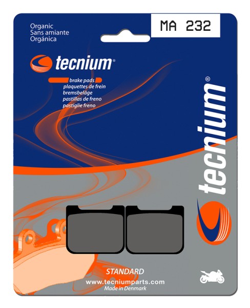 Tecnium Street Organic Brake Pads - MA232