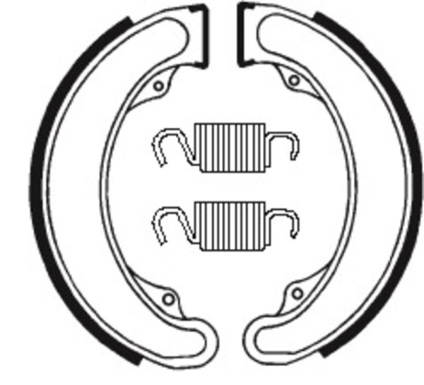 Tecnium Street organic brake shoes - BA070