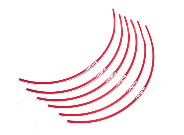 Rim edge decoration red for Suzuki GSX-8R (24-) Original