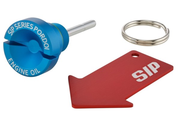 Oil filler plug engine oil for Vespa, blue matt