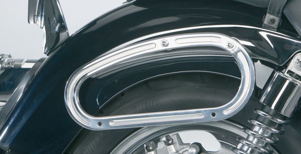 Saddlebag holder brushed aluminum VN1600 Classic 2007 original Kawasaki