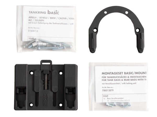 Basic tank ring incl. tank bag closure unit for Moto Guzzi V100 Mandello /S (22-)