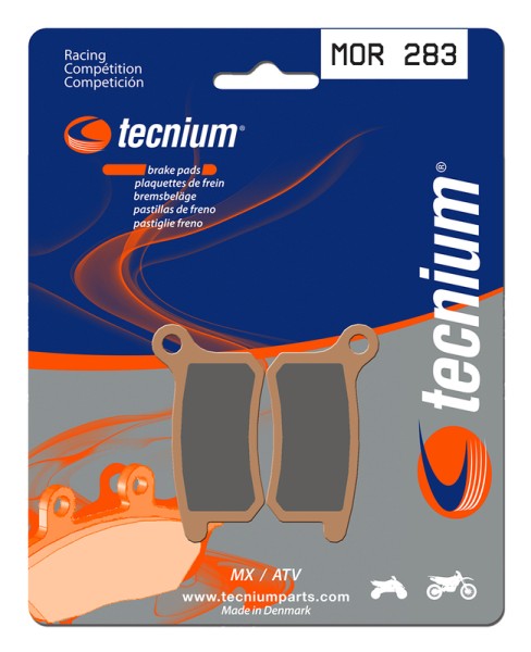 Tecnium Racing MX/ATV sintered metal brake pads - MOR283