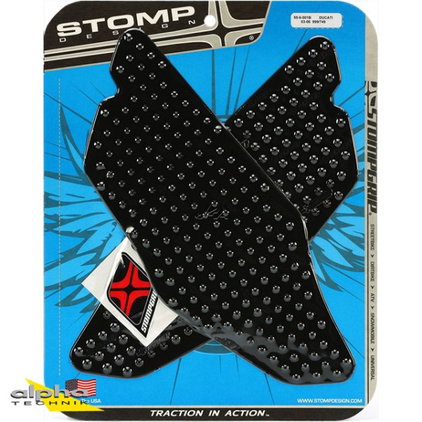 Stompgrip schwarz, Volcano, für Ducati 749/R/S 999/S, 2003-06