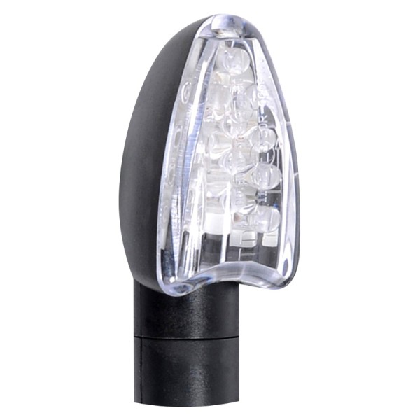 Oxford Signal 14 LED Indicator Housing Black / Lens Clear (Pair), Front & Rear, (Incl. 2 resistors)