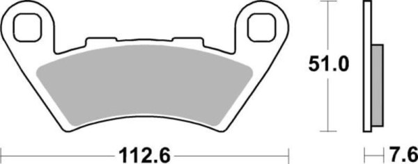 Tecnium Street Performance sintered metal brake pads - MF444 (KL Brera)