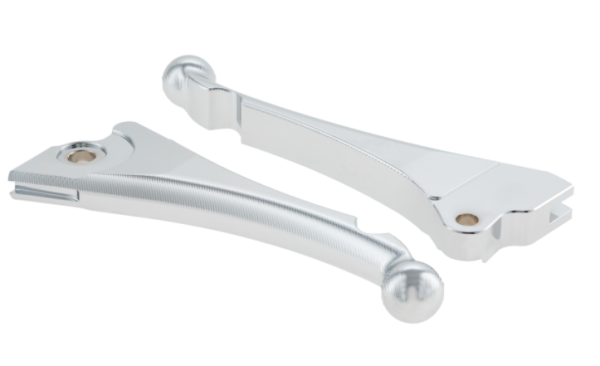 Sport lever set brake "Shorty 3D" left/right for Vespa LX/LXV/S/Primavera/Sprint, chrome