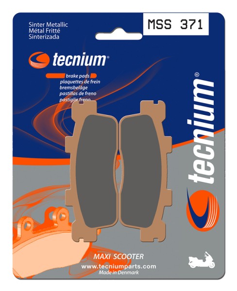 Tecnium Maxi Scooter sintered metal brake pads - MSS371