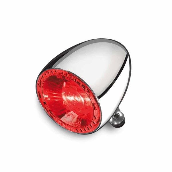 Kellermann turn signal, rear and brake light, Bullet 1000 RB, steel, LED, HL/HR, 12 V, shiny chrome