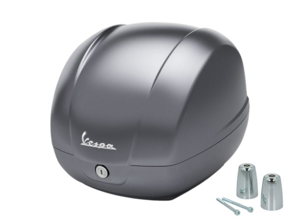 Genuine 36L Top Case, Matte Gray 707/C, for Vespa GTS 125/310 and GTV 310