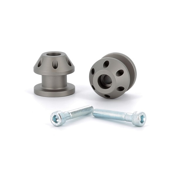 V PARTS stand mounts M6 x 1 aluminum titanium look