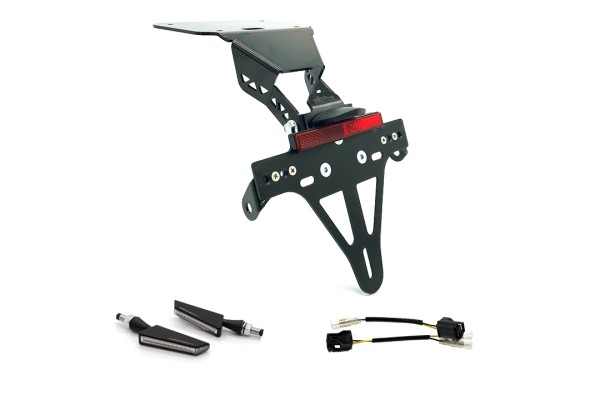 alpha Technik Kennzeichenhalter-Blinker-Kit SQ-LED Lauflicht für YZF-R3 / MT03 Modelljahr 2020- (Hin