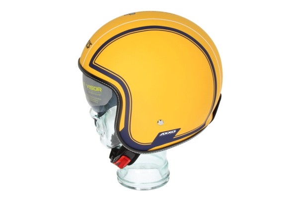 Axxis jet helmet, Hornet SV Royal, yellow matt