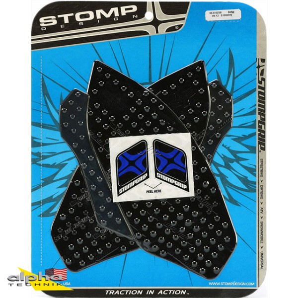 Stompgrip schwarz, Volcano, für BMW HP4, 2013-2015, S1000RR, 2009-2014
