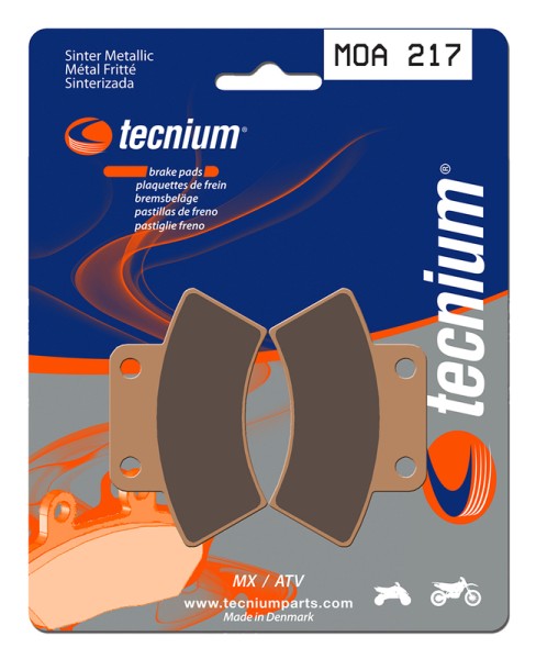 Tecnium MX/ATV sintered metal brake pads - MOA217