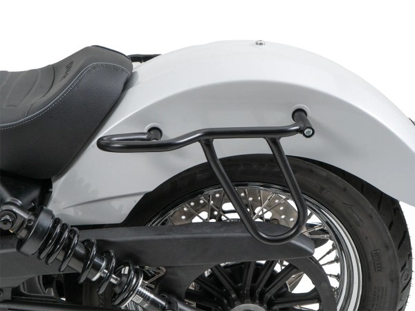 Leather bag holder cutout black for Indian Scout Classic 1250 (25-) Hepco & Becker