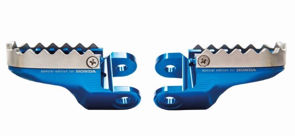 Rizoma footrest set blue for driver for Honda CRF1000L Africa Twin (Bj.18-) Original Honda