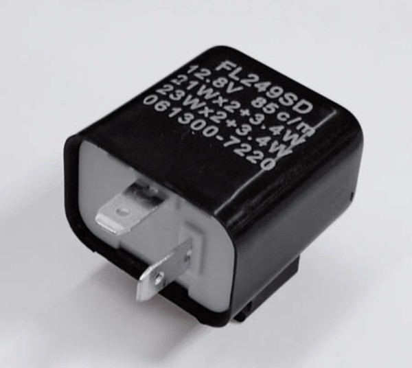 HIGHSIDER smart flasher relay black 2 pole 12V 21W