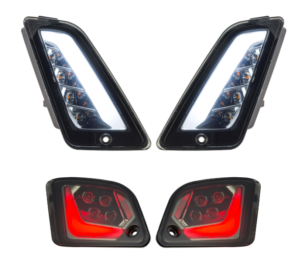 Turn signal kit front & rear for Vespa GTS/GTS Super/GTV 125-300cc ('14-), tinted