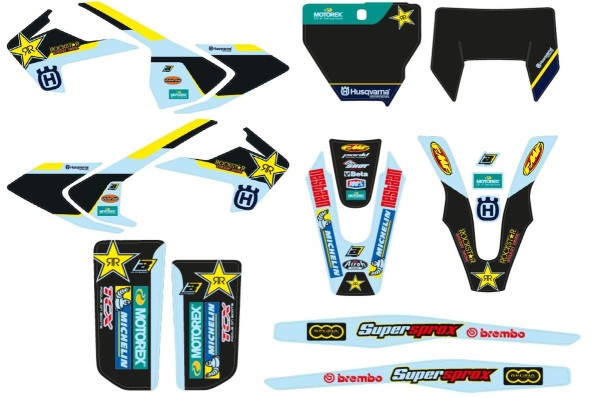 Rockstar graphic kit for Husqvarna FS 450 Original