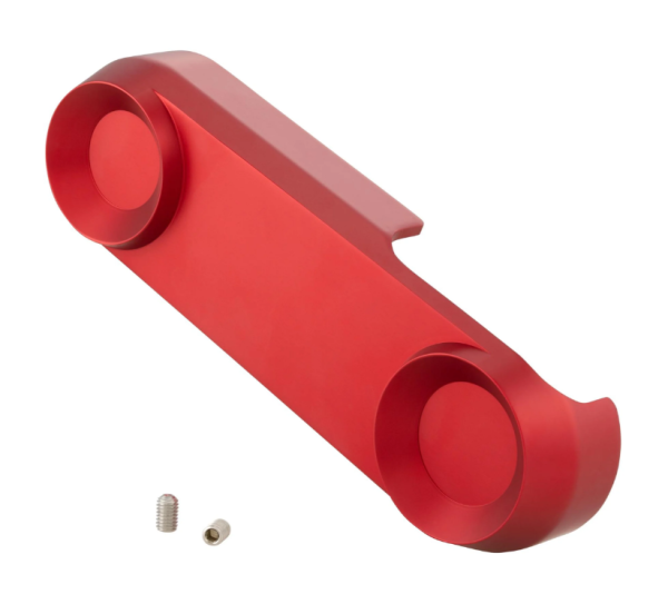 Swingarm cover for Vespa, red matt