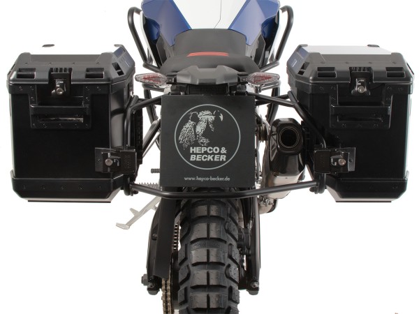 Side case set black for BMW F 900 GS (24-) Hepco & Becker