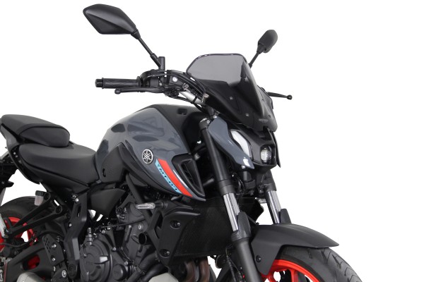 Racing windshield MRA "NRN" smoke gray for Yamaha MT-07 (21-24)