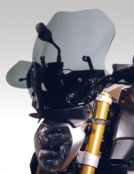 Medium-height windshield and anti-glare spoiler for BMW R 1200 R (15-18)
