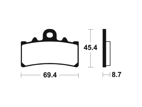 Tecnium brake pads MTR377 sintered metal
