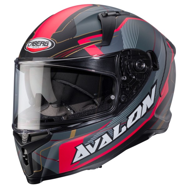 Caberg helmet Avalon X Optic matt-black/grey-red