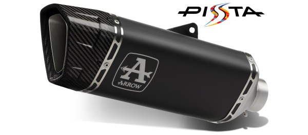 ARROW PISTA Slip-On aluminum black for KTM 990 RC R (25-)
