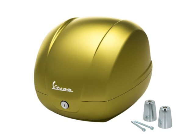 Genuine 36L Matte Green Top Case V03 for Vespa GTS 125/310 and GTV 310