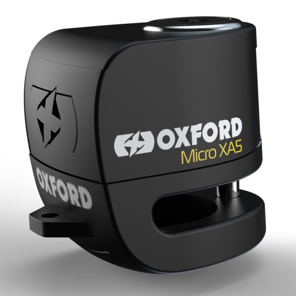 Oxford Micro XA5 Alarm Brake Disc Lock - Black